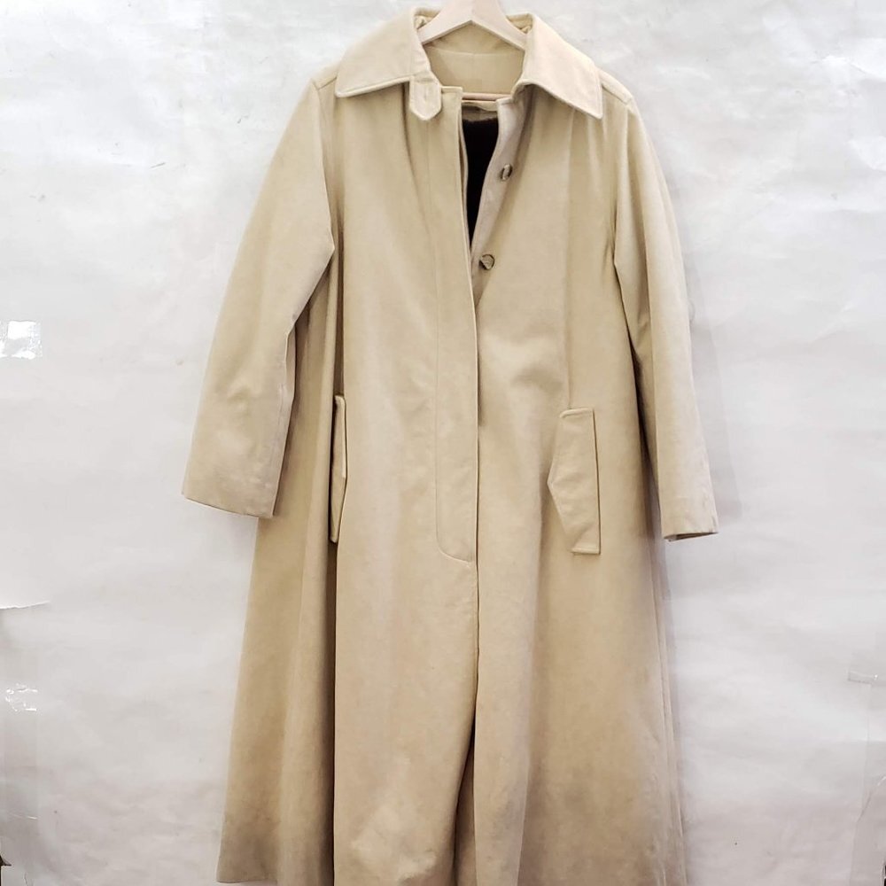 ❄💦 Vintage Gus Goodman Microfiber Faux Suede Trench Coat 💦❄